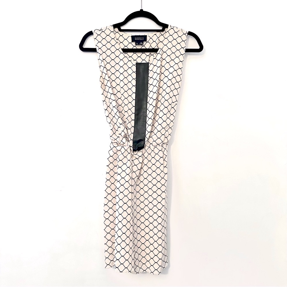 Barneys New York Light Pink / Cream Patterned Dress